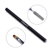 Pędzel dwustronny do akrylo-żelu #4