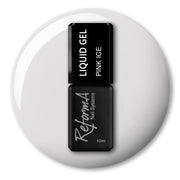 Żel w pędzelku, do szybkiego uzupełniania, pastelowy żel w butelce Liquid Gel - Pink Ice, 10 ml