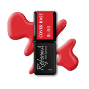 Kolorowa, jaskrawa, czerwona, strażacka, intensywna, rubinowa baza hybrydowa - Bliss, 10 ml