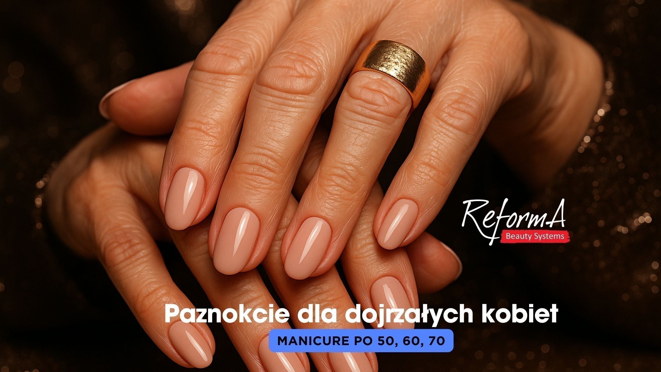 Paznokcie dla dojrzałych kobiet – manicure dla seniorek po 50, 60, 70