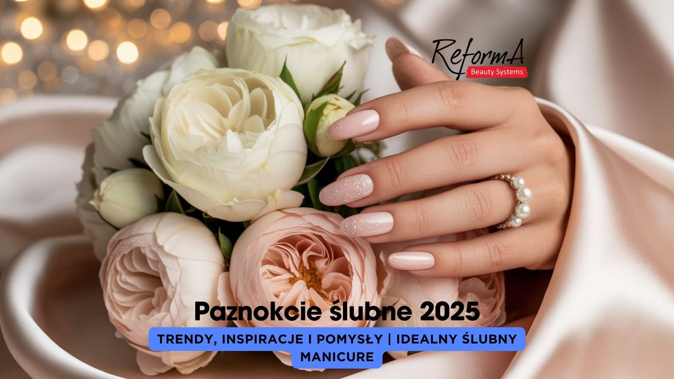 Paznokcie ślubne 2026 – trendy, inspiracje i pomysły | Idealny ślubny manicure