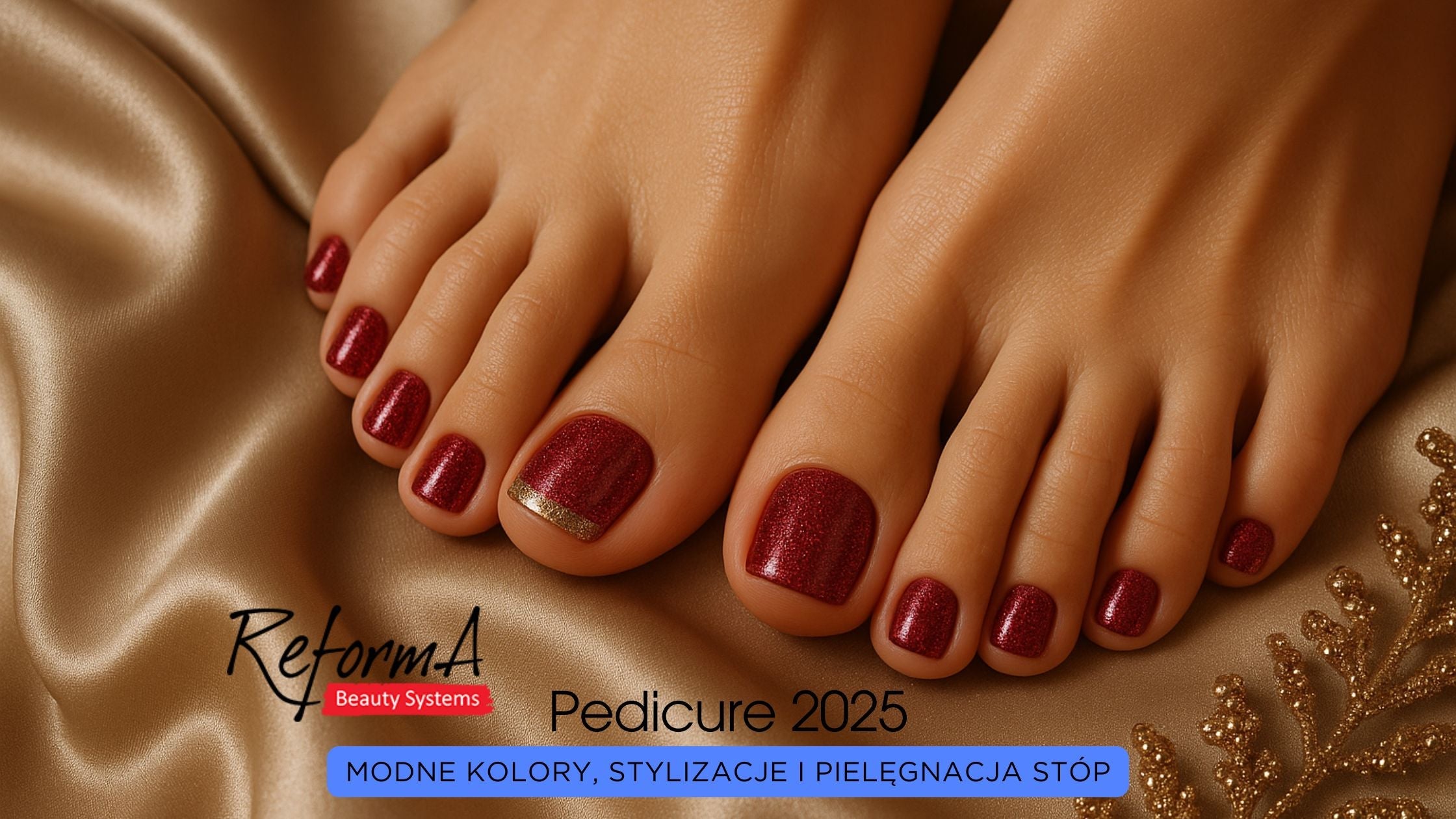 Pedicure 2025 – modne kolory, stylizacje i pielęgnacja stóp