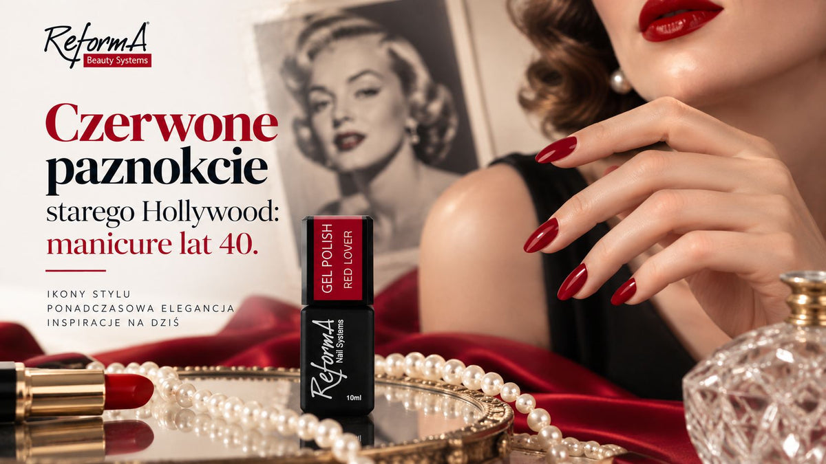 Czerwone paznokcie starego Hollywood: manicure lat 40 XX wieku.