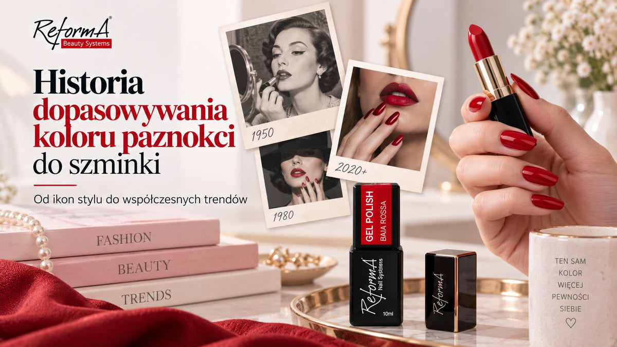 Historia dopasowywania koloru paznokci do szminki