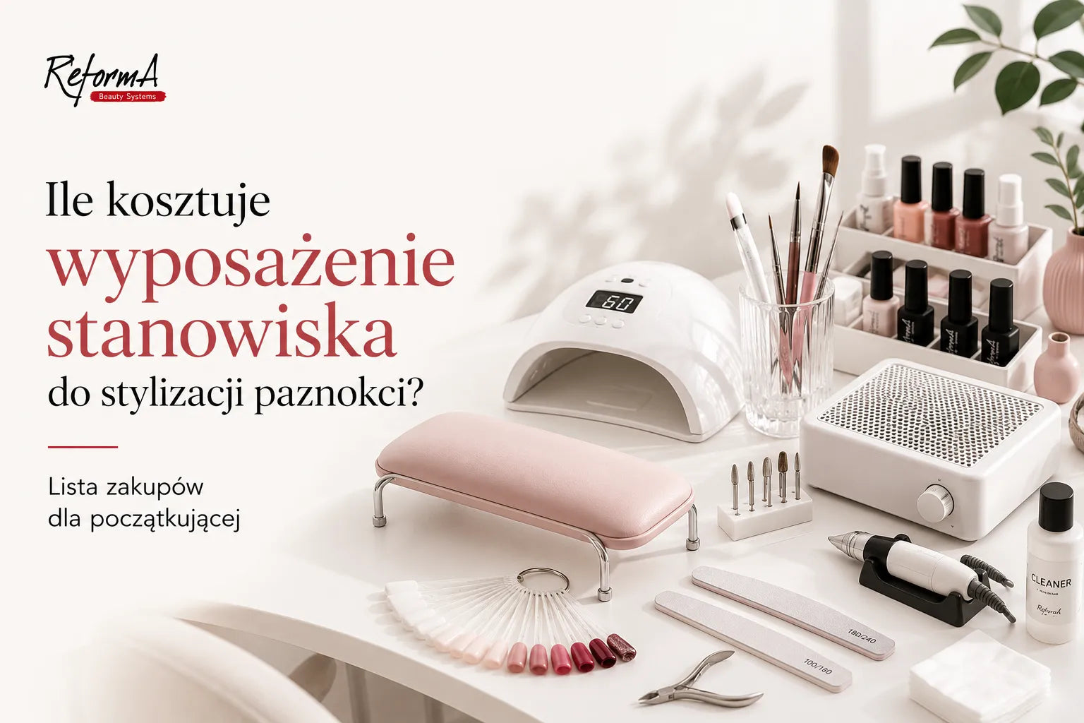 Ile kosztuje wyposażenie stanowiska do stylizacji paznokci?
