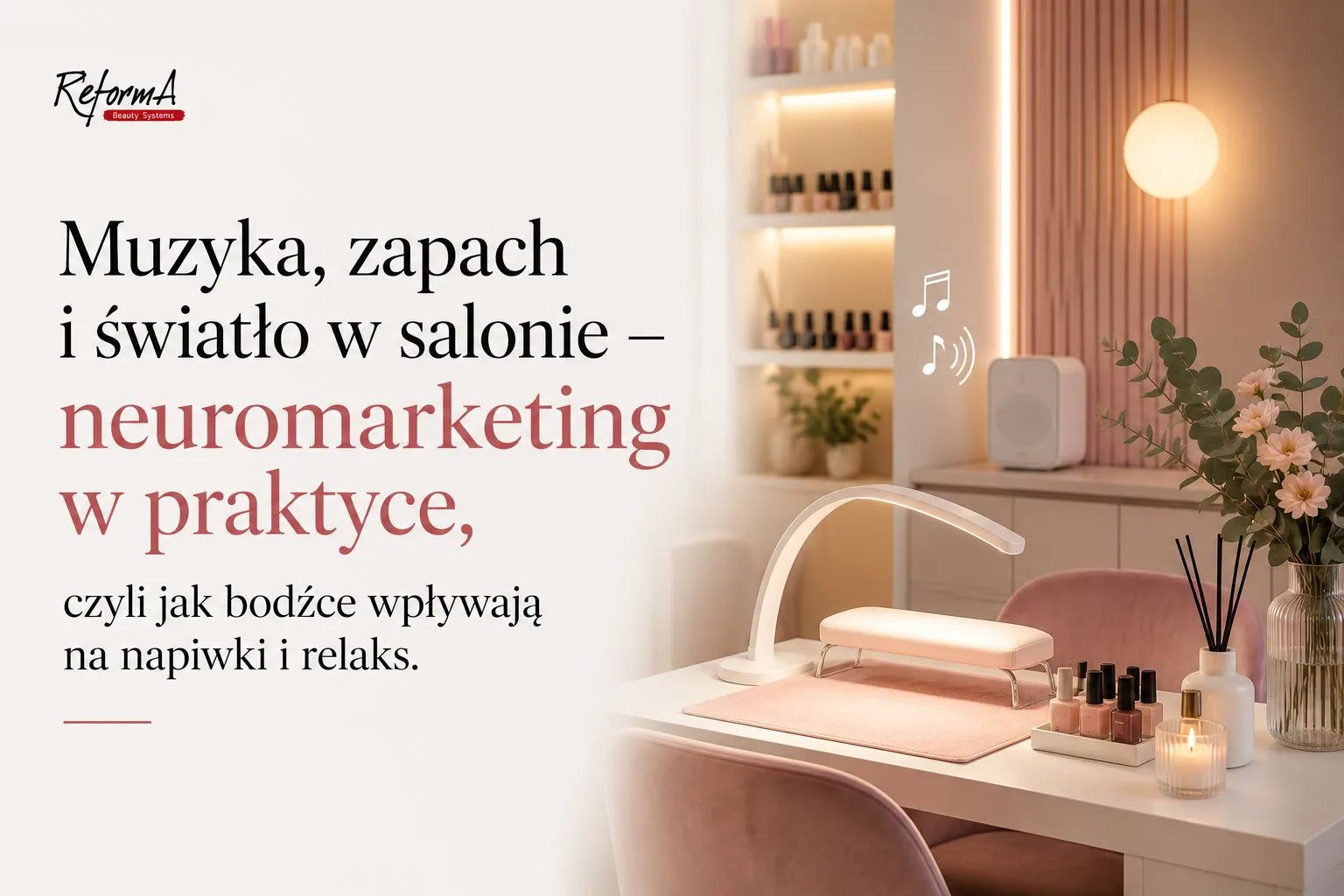 Neuromarketing w salonie kosmetycznym, muzyka, zapach i światło w praktyce