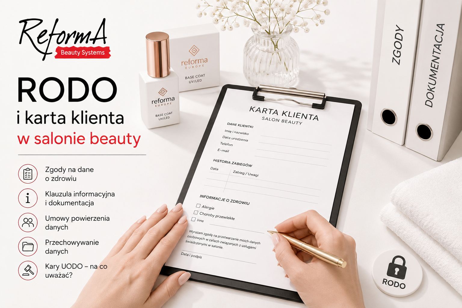 RODO i karta klienta w salonie beauty, zgody, dokumentacja, przechowywanie