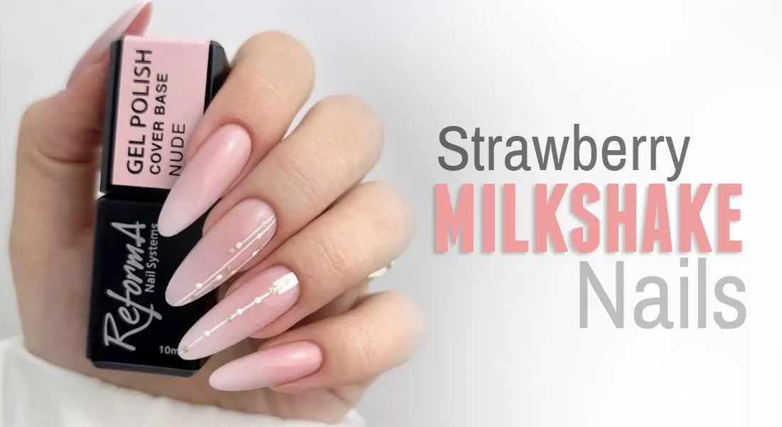 "Strawberry milkshake nails" - nowy hit w trendach na paznokcie