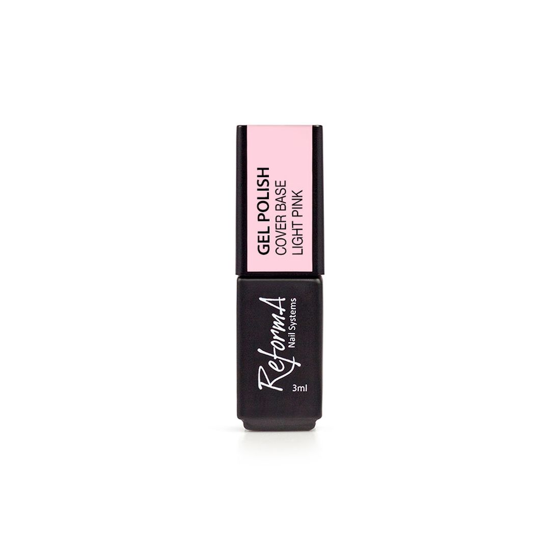 Budująca, kauczukowa, coverowa, różana, różowa hybrydowa- Light Pink, 3 ml