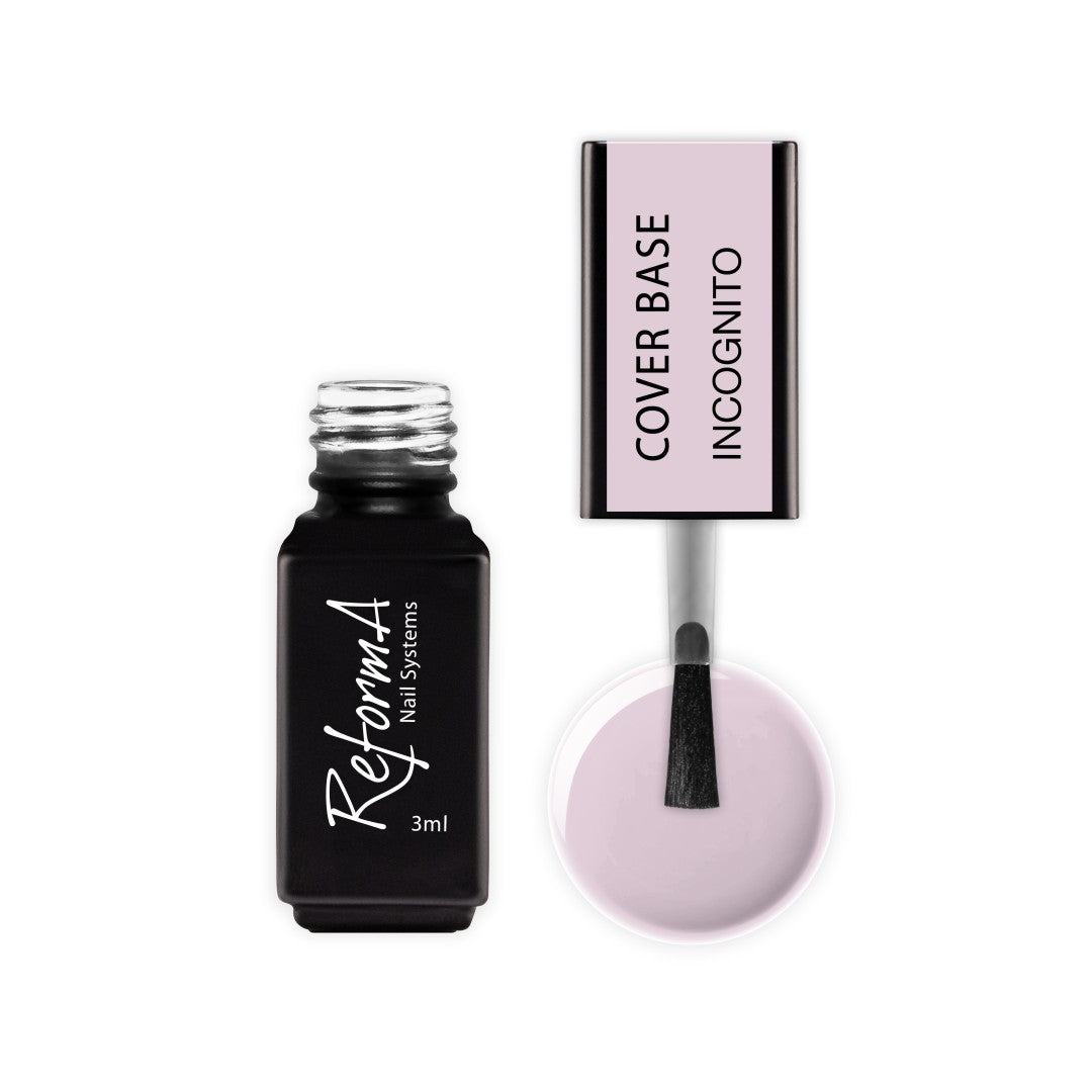 Budująca, kauczukowa, naturalna, jasno wrzosowa baza hybrydowa - Incognito, 3 ml