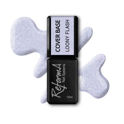Kauczukowa, liliowa, wrzosowa baza hybrydowa z flash- Loony Flash, 10 ml