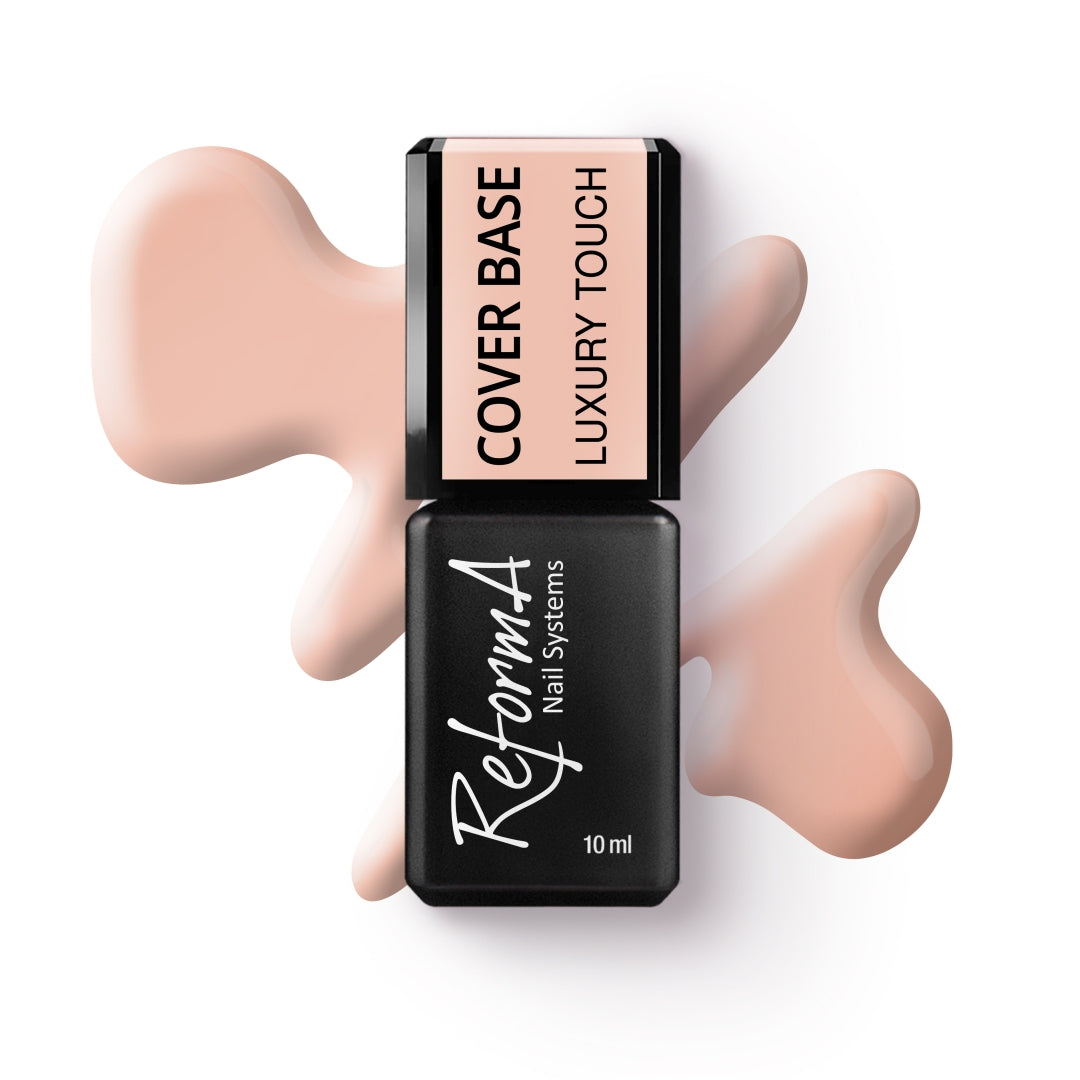 Naturalna, beżowa, cielista, nude, kryjąca baza hybrydowa o lekkiej konsystencji - Luxury Touch, 10 ml