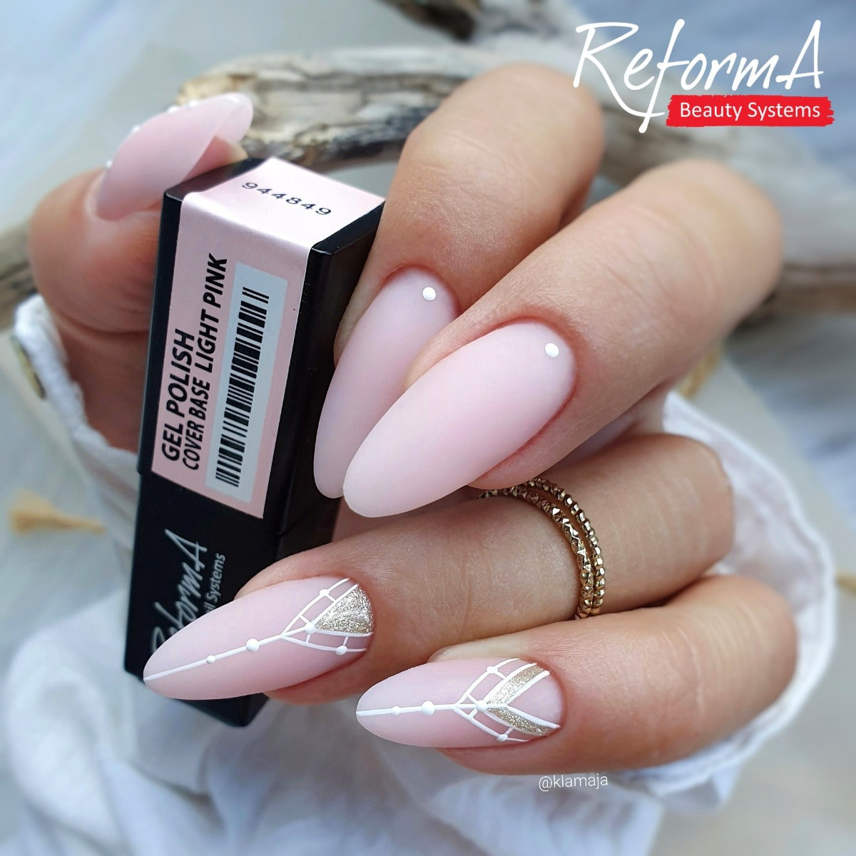 Kauczukowa, budująca, jasno różowa, różana, naturalna, pastelowa baza hybrydowa - Light Pink API, 30 g