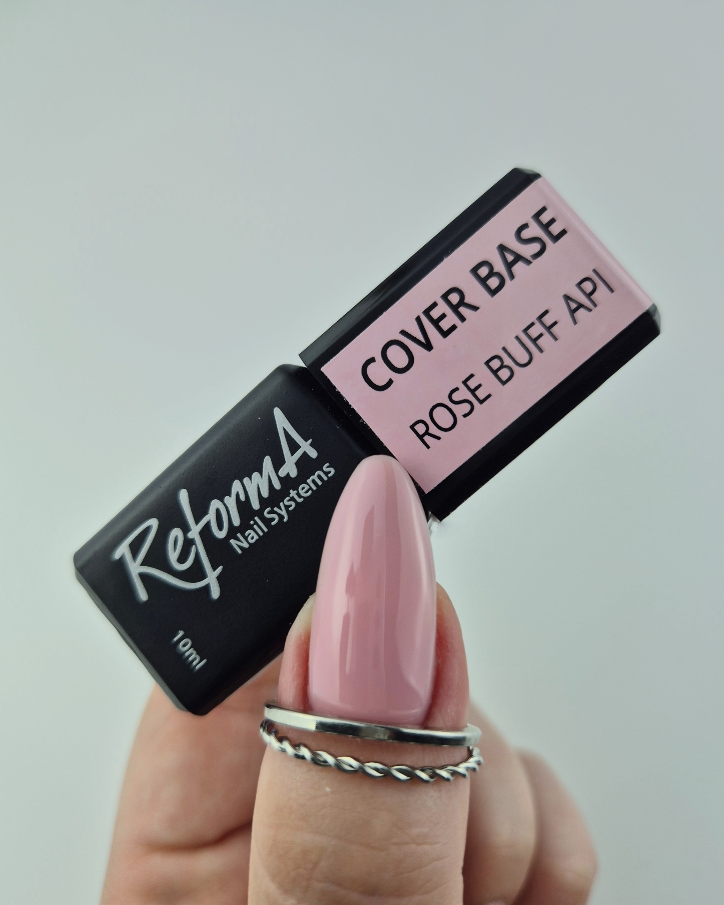 Kauczukowa, budująca, różowa, cielista baza hybrydowa - Rose Buff API, 30 g