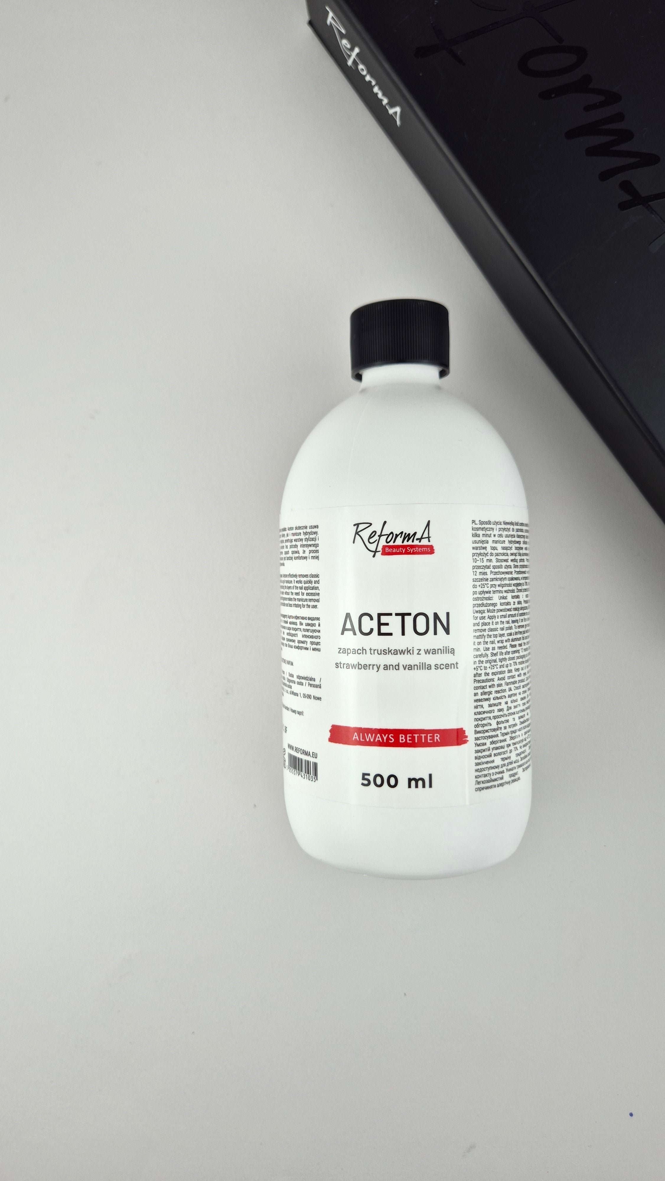 Zmywacze Aceton truskawkowo-waniliowy, 500 ml