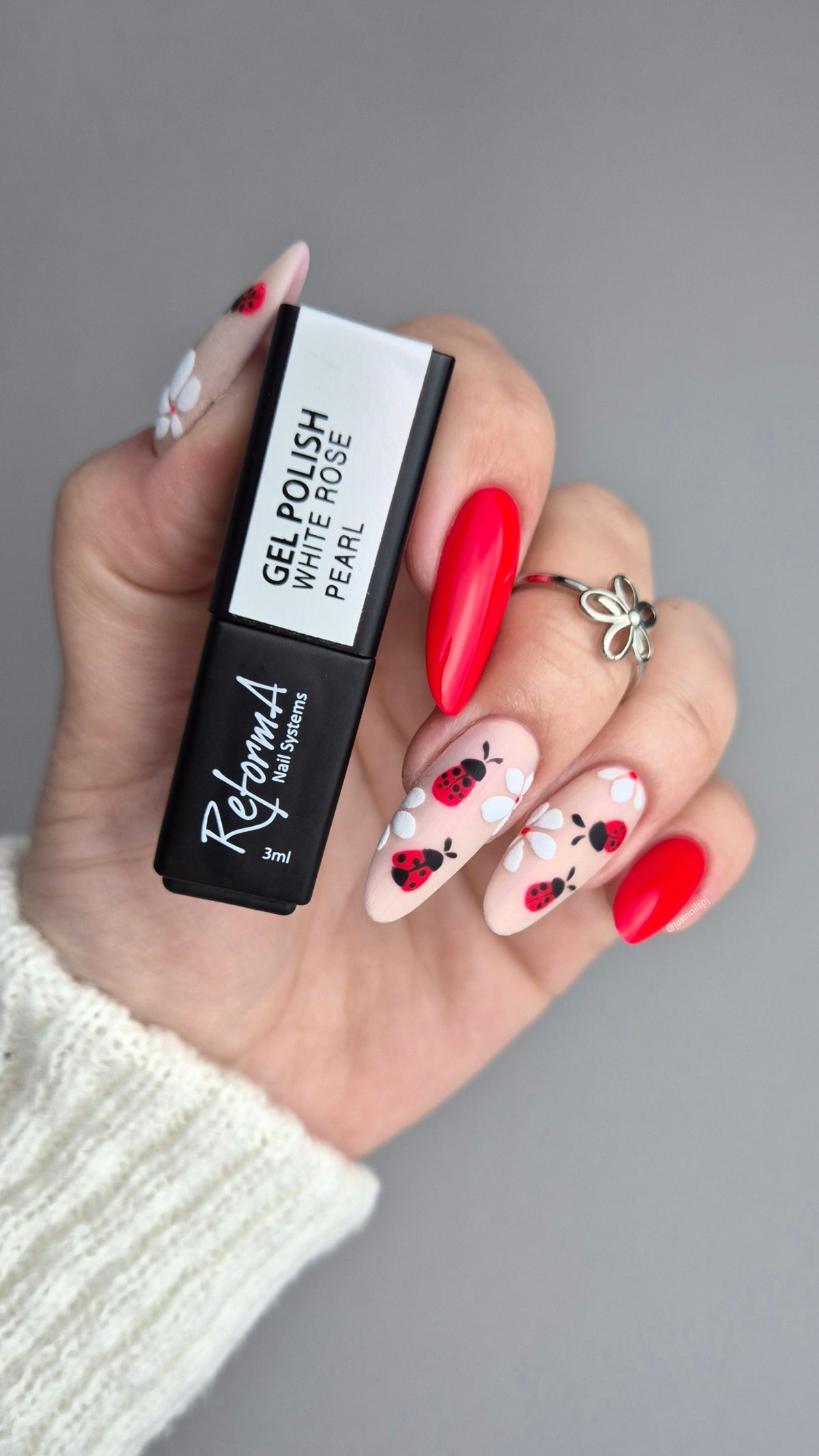 Lakier Hybrydowy - GP Pearl White Rose, 3 ml