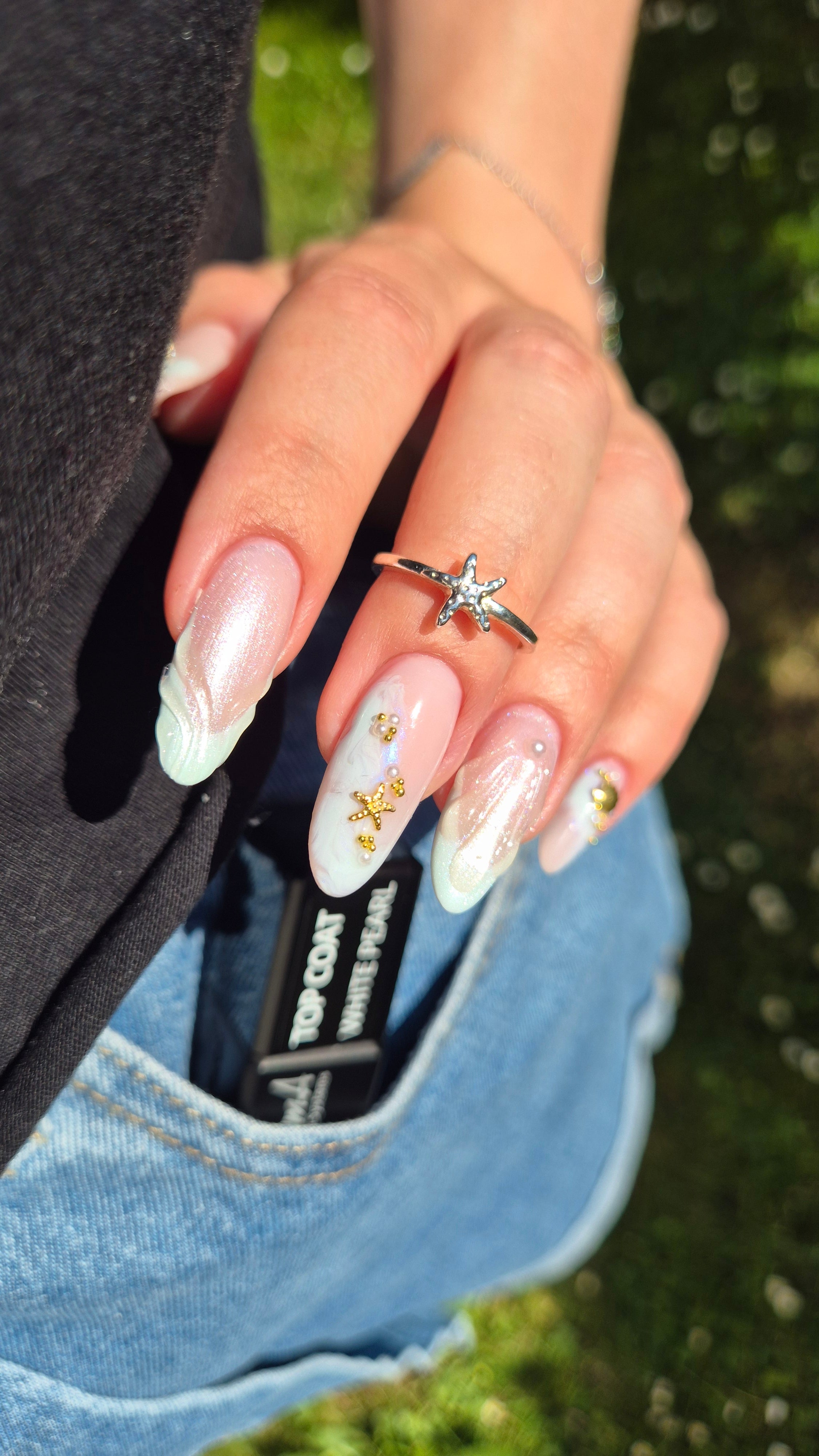 Top Coat - White Pearl, 10 ml