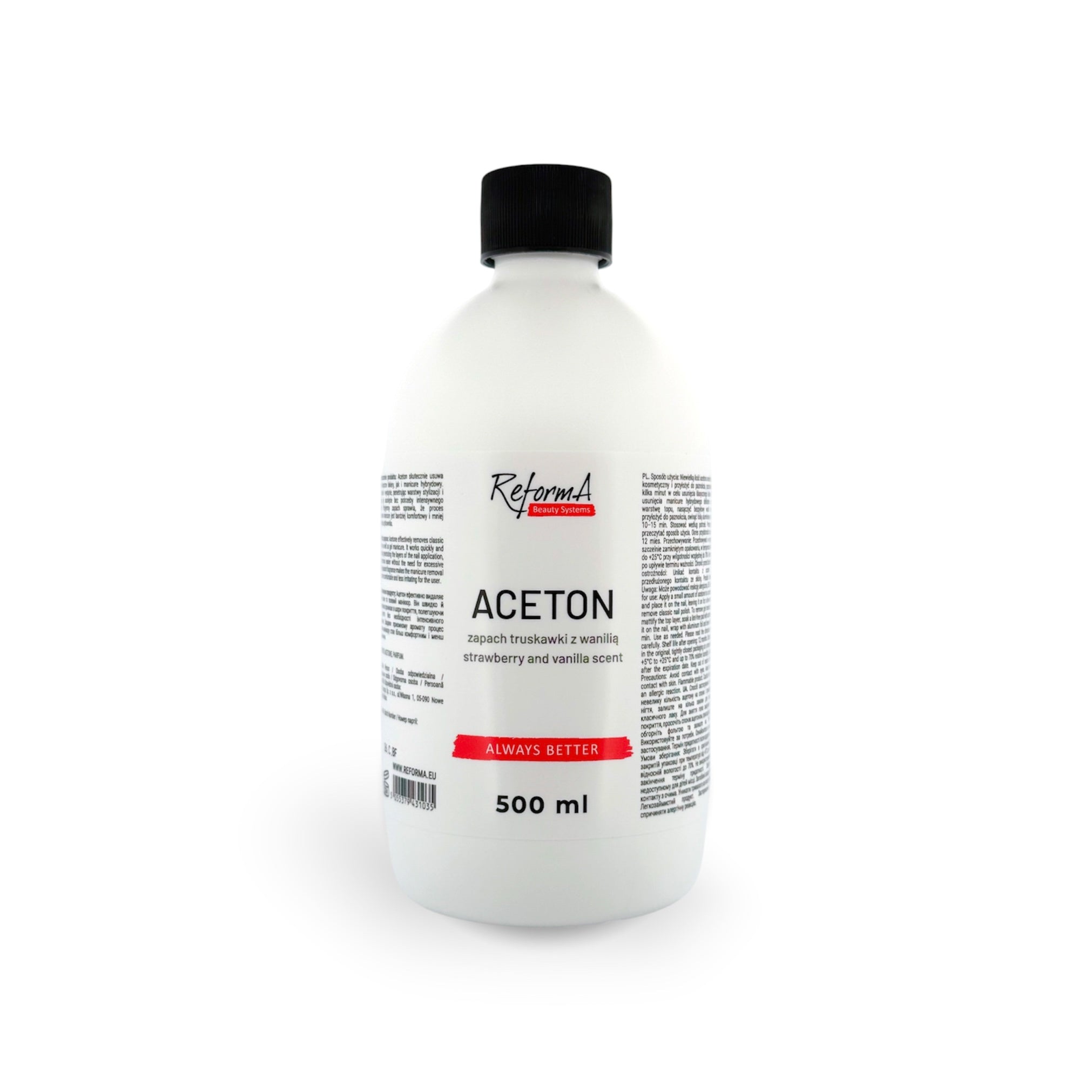 Zmywacze Aceton truskawkowo-waniliowy, 500 ml