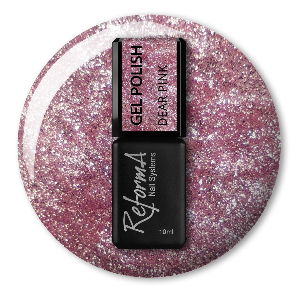 Lakier hybrydowy Cat Eye Dear Pink, 10 ml - półprzezroczysty intensywny róż, kolekcja WATER CAT EYE ReformA
